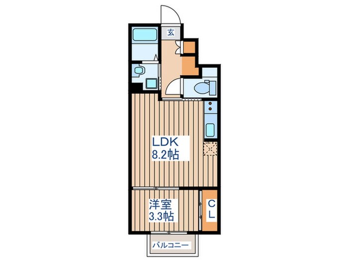 クレール八本松の物件間取画像