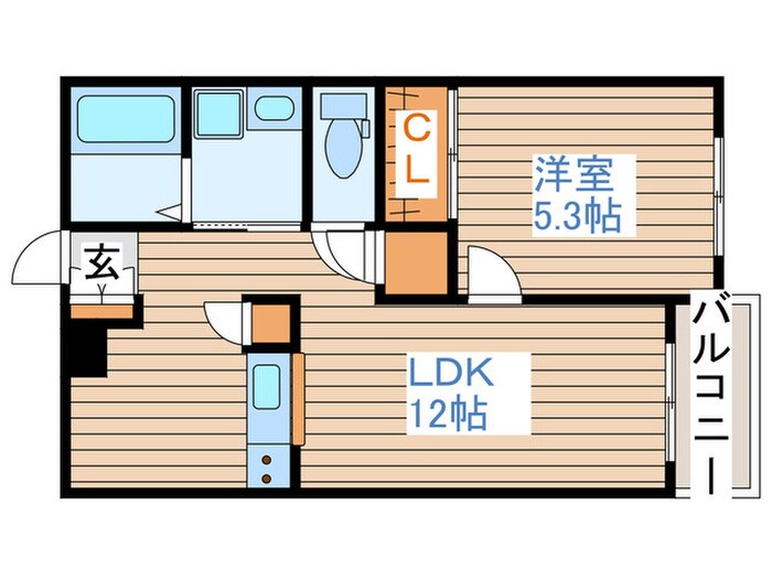 ラフェ・クレール八木山の物件間取画像