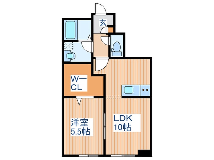 メリディアン高橋の物件間取画像