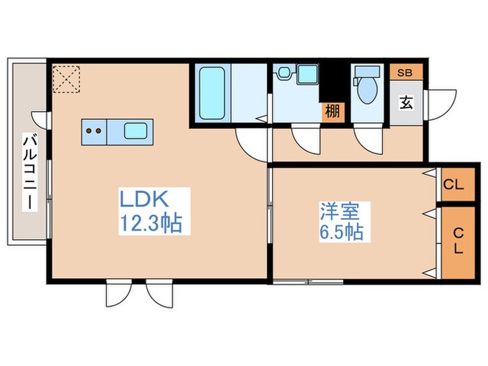 Mea.nui上杉の物件間取画像