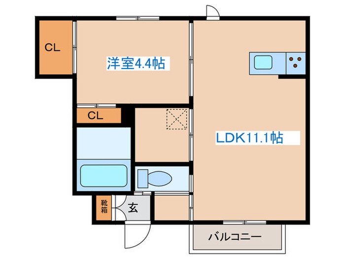 メゾカノンの物件間取画像