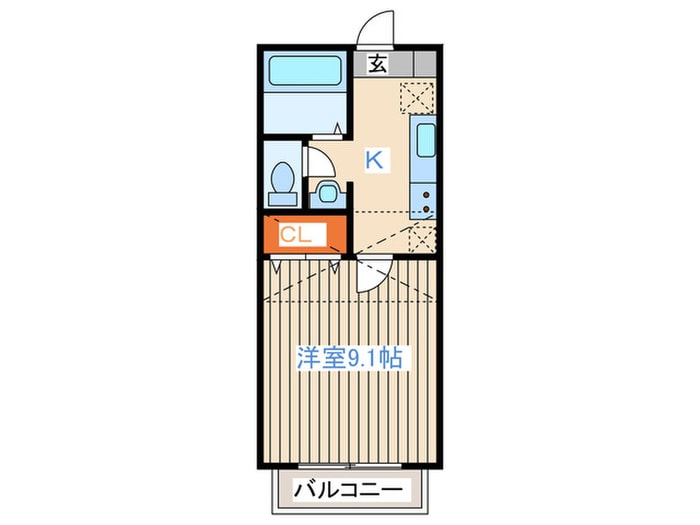 エストメルベーユ荒井Ⅰの物件間取画像