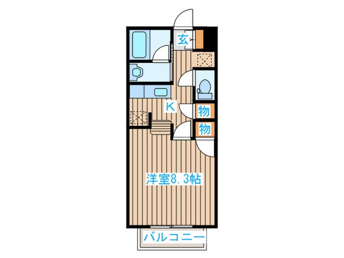 ロ－ザハイム荒巻中央の物件間取画像