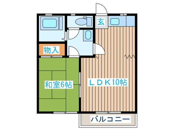 イースタンハイツＢの物件間取画像