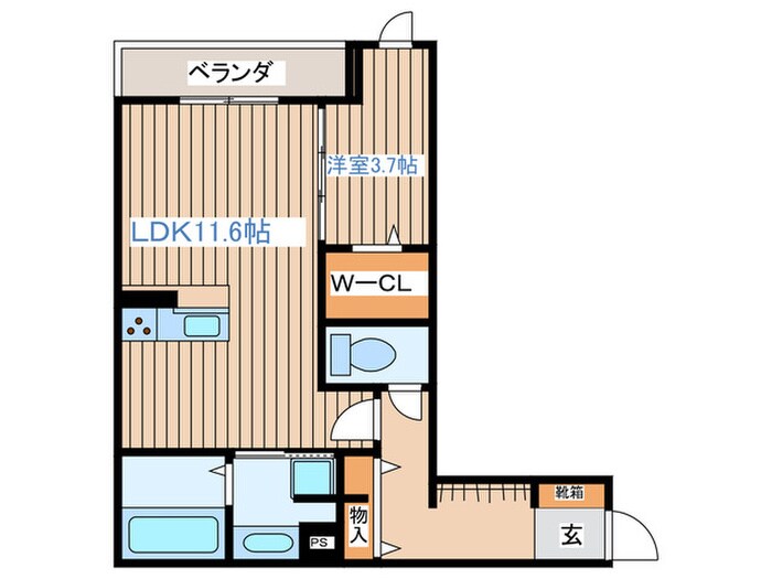 CLASSEUM連坊Ⅰの物件間取画像