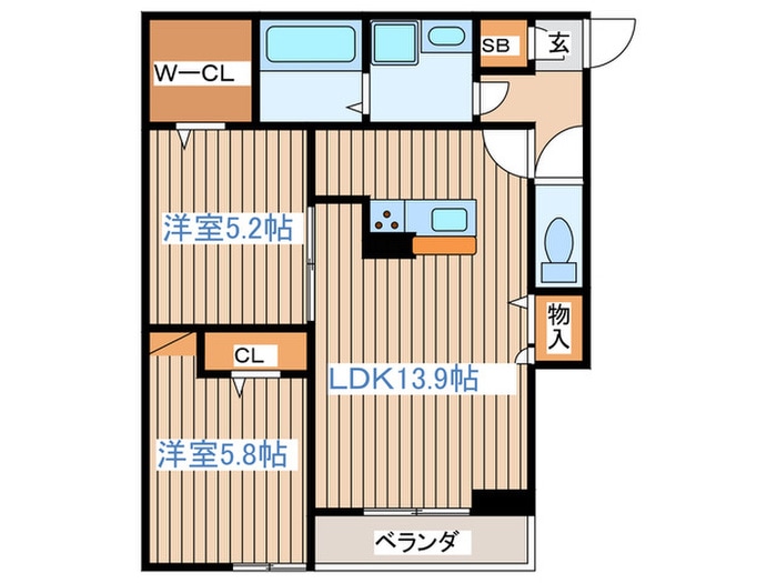 CLASSEUM連坊Ⅰの物件間取画像