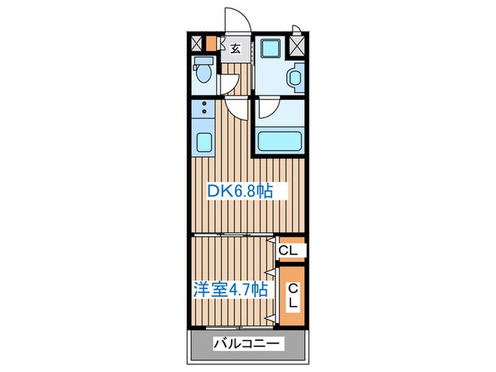 アスコット花京院の物件間取画像