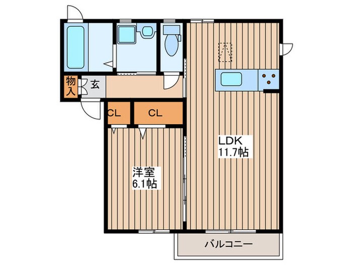 アパートハウス　グッドデイの物件間取画像