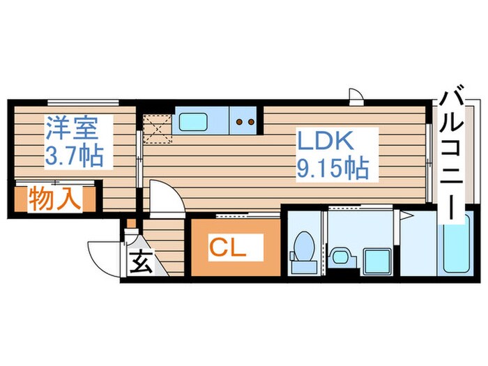 グロウランスあすと長町の物件間取画像