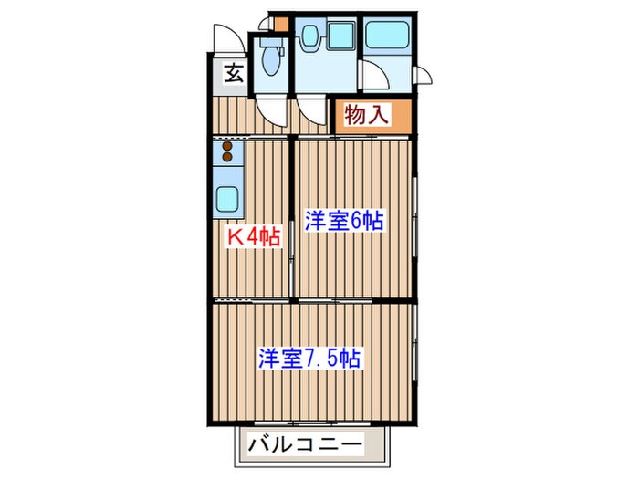 メゾンアム－ルの物件間取画像