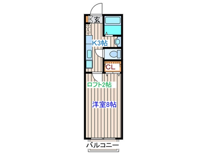 クレ－ル成田の物件間取画像