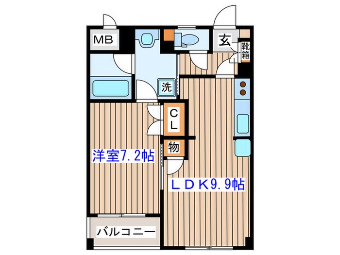 グリ－ンハピ－宮町の物件間取画像