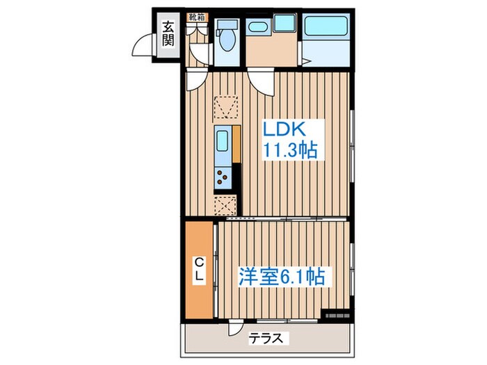 Ｄ－ＲＯＯＭ小田原5丁目の物件間取画像