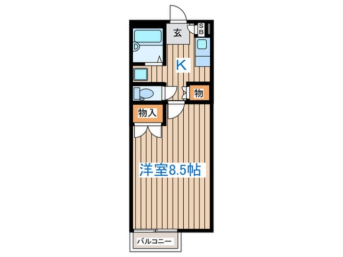 サニーヒルズの物件間取画像