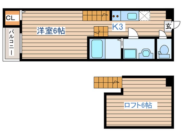 ハーモニーテラス平成Ⅶの物件間取画像