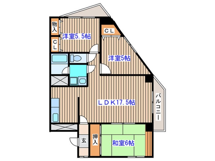 ｸﾞﾘｰﾝﾊﾟｰｸ小松島の物件間取画像