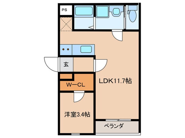 ステラ薬師堂の物件間取画像