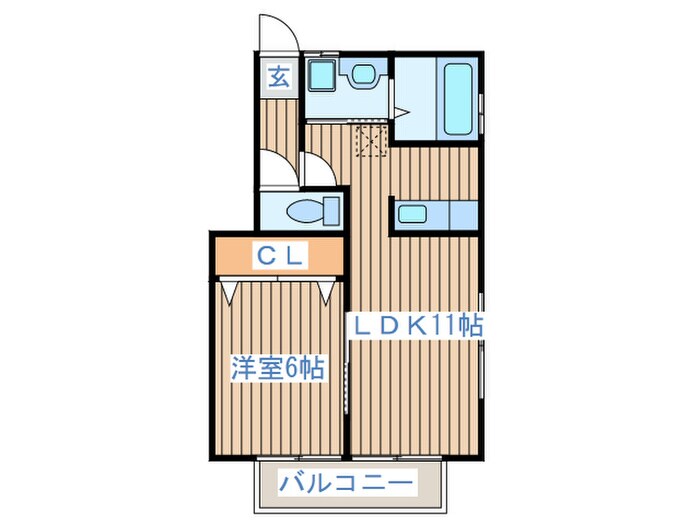 Ｌｉｅｎ・Ⅰの物件間取画像