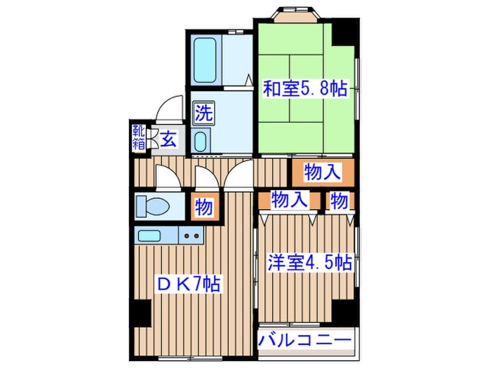 小鶴弐番館の物件間取画像