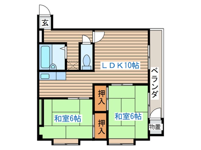 四海楼ハイツの物件間取画像