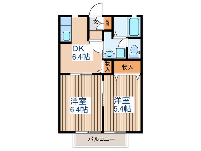 ディアスヴィーブルの物件間取画像