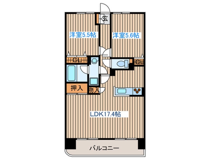 セントレアカマⅢの物件間取画像