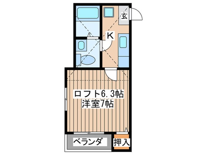 グラビティハイツｉｎ台原の物件間取画像