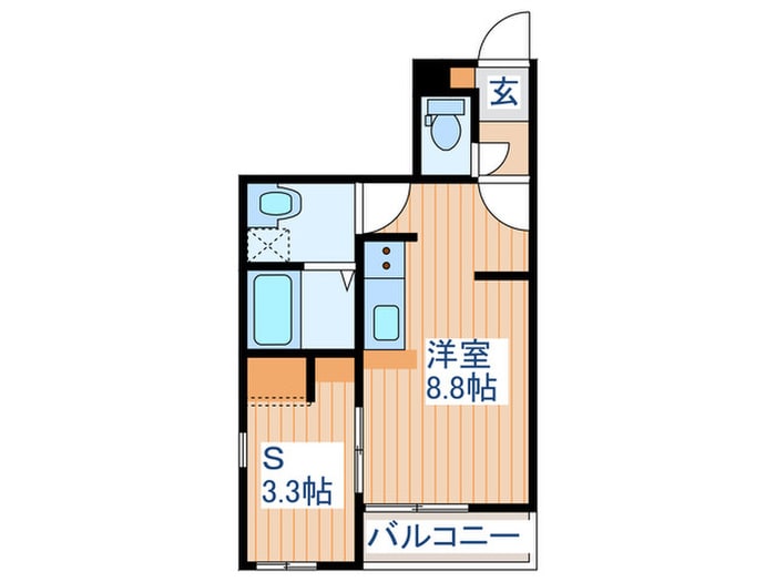 ポートアラモードの物件間取画像