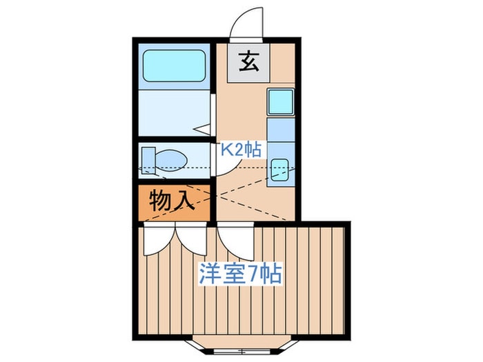 ホワイトキャッスル３５番館の物件間取画像
