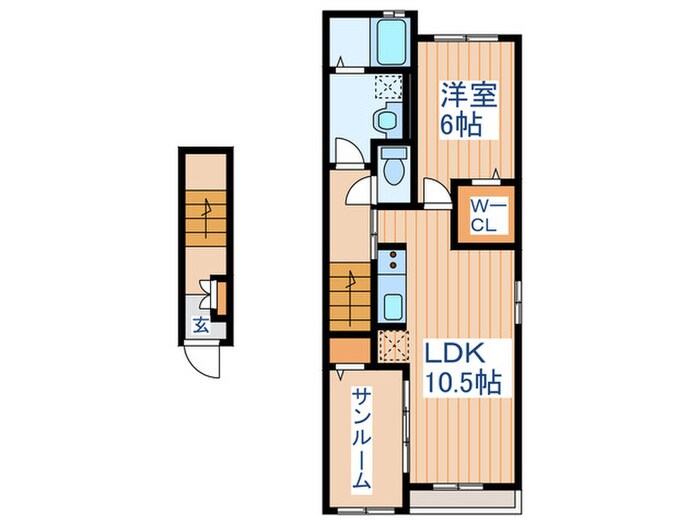 ルシエルＦの物件間取画像