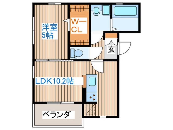 Erde荒井の物件間取画像