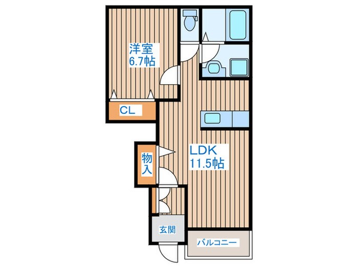 ライムフェルトの物件間取画像