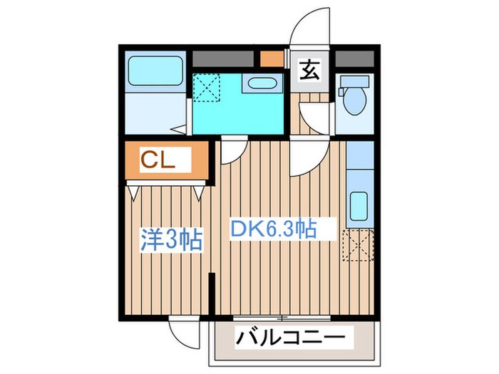 メリディアンなないろの里壱番館の物件間取画像