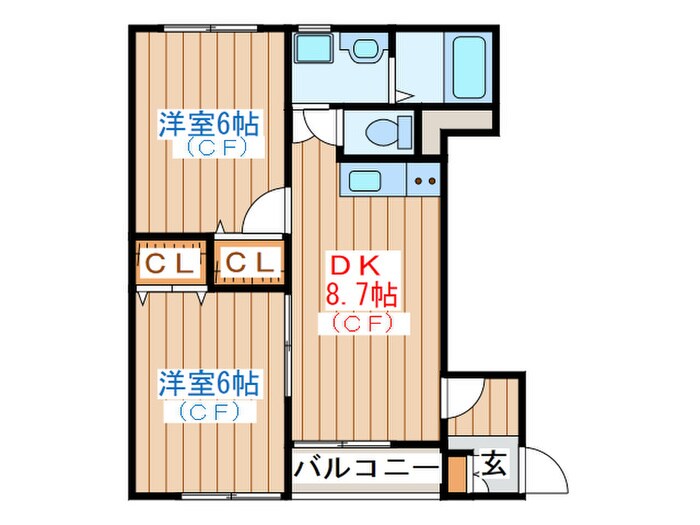 メリディアン南中山の物件間取画像