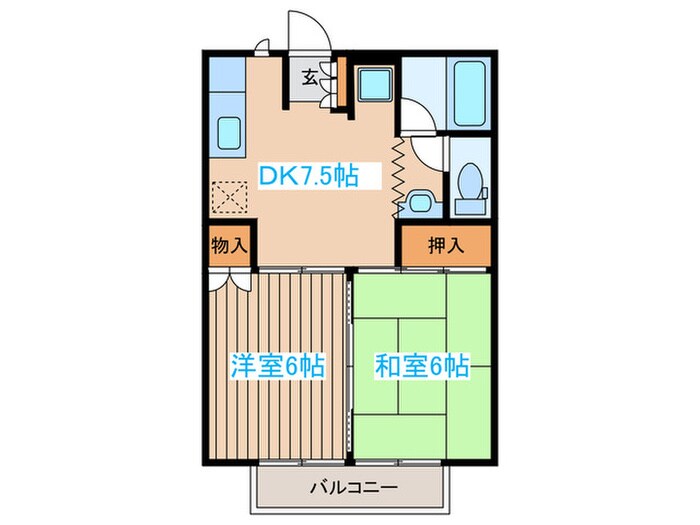 エステート八島の物件間取画像