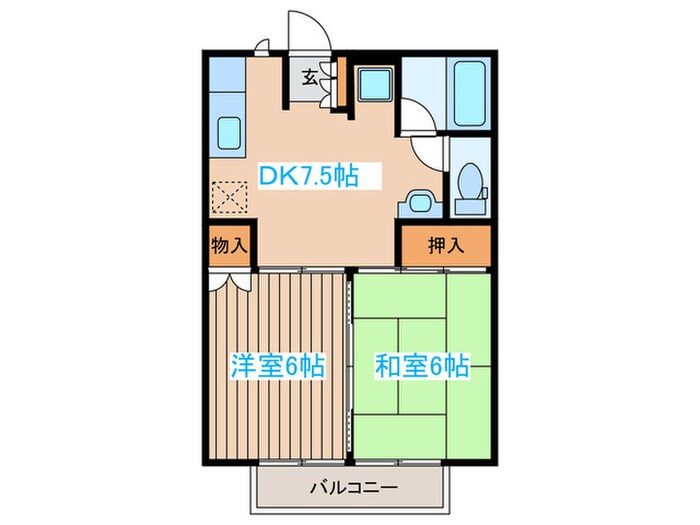 エステート八島の物件間取画像