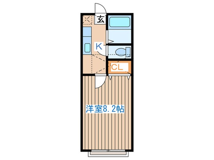 ﾎﾜｲﾄｷｬｯｽﾙ南小泉11番館の物件間取画像