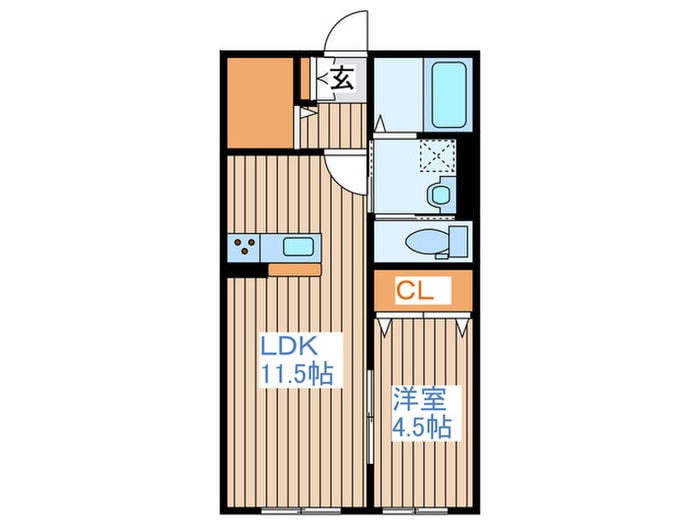 パレスハイムの物件間取画像