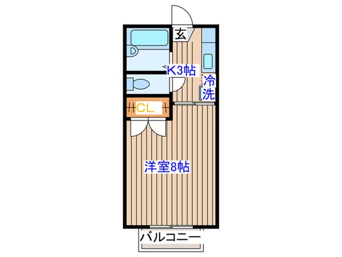 ｺﾝﾃｯｻ中山台の物件間取画像