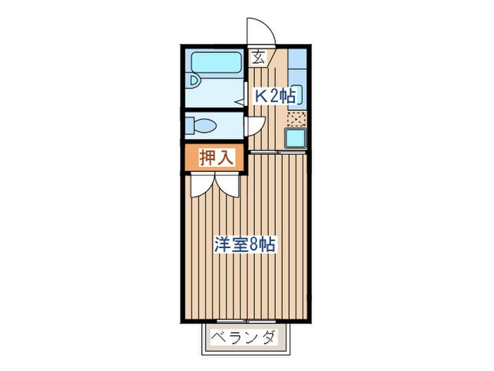 ｺﾝﾃｯｻ中山台の物件間取画像