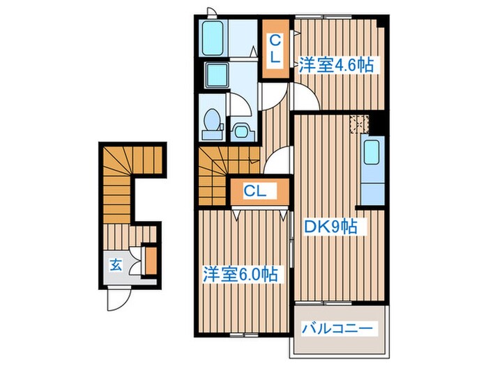 ラフォーレＫⅡの物件間取画像