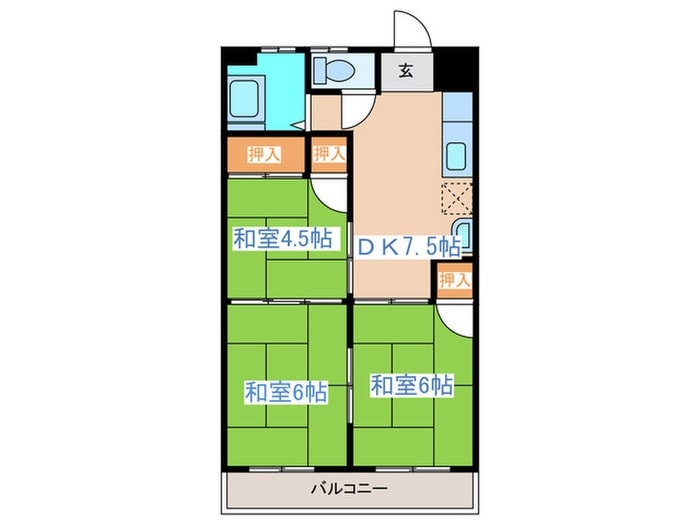 伊藤コーポの物件間取画像