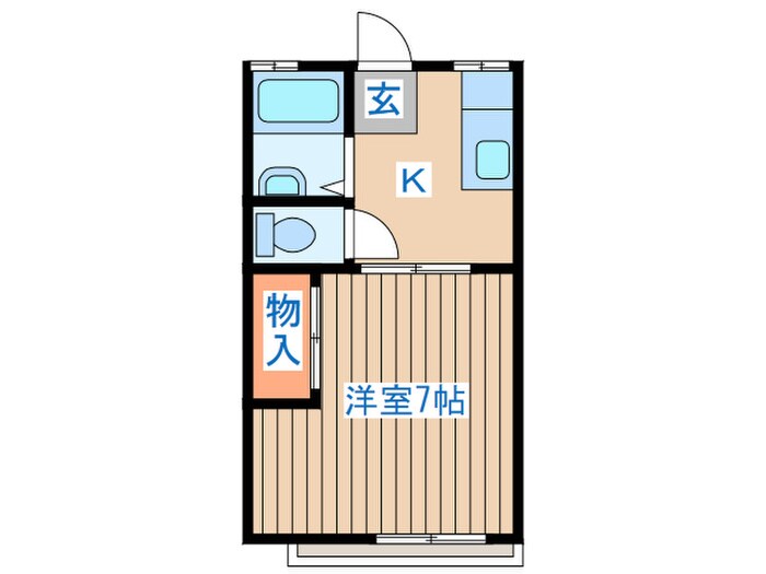 コーポデミツの物件間取画像