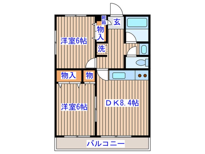 ボナ－ルＳＫの物件間取画像