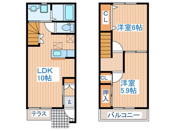 サニーヒルⅡの物件間取画像