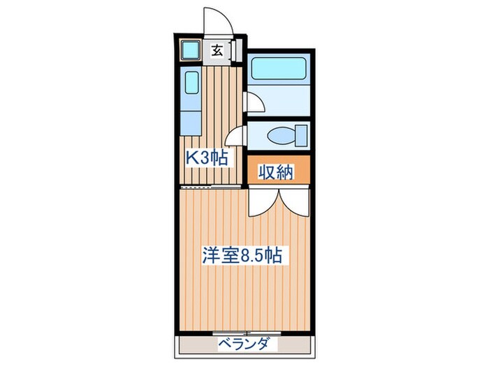 ﾌﾚﾝｽﾞ銀杏の物件間取画像