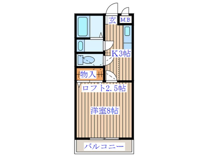 ﾌﾟﾁ･ｼｬﾄｰの物件間取画像