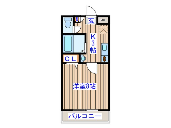 ロイヤルハイツ東八の物件間取画像