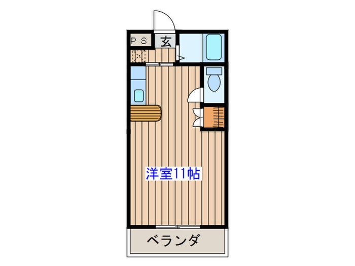 ロイヤルハイツ東八の物件間取画像