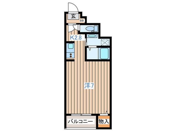 ウエノハイツ一本杉町の物件間取画像